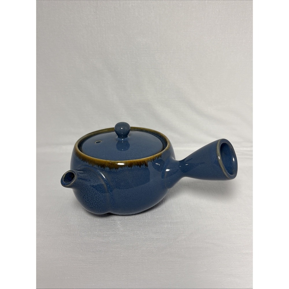 Mino Ware Japanese Teapot Blue